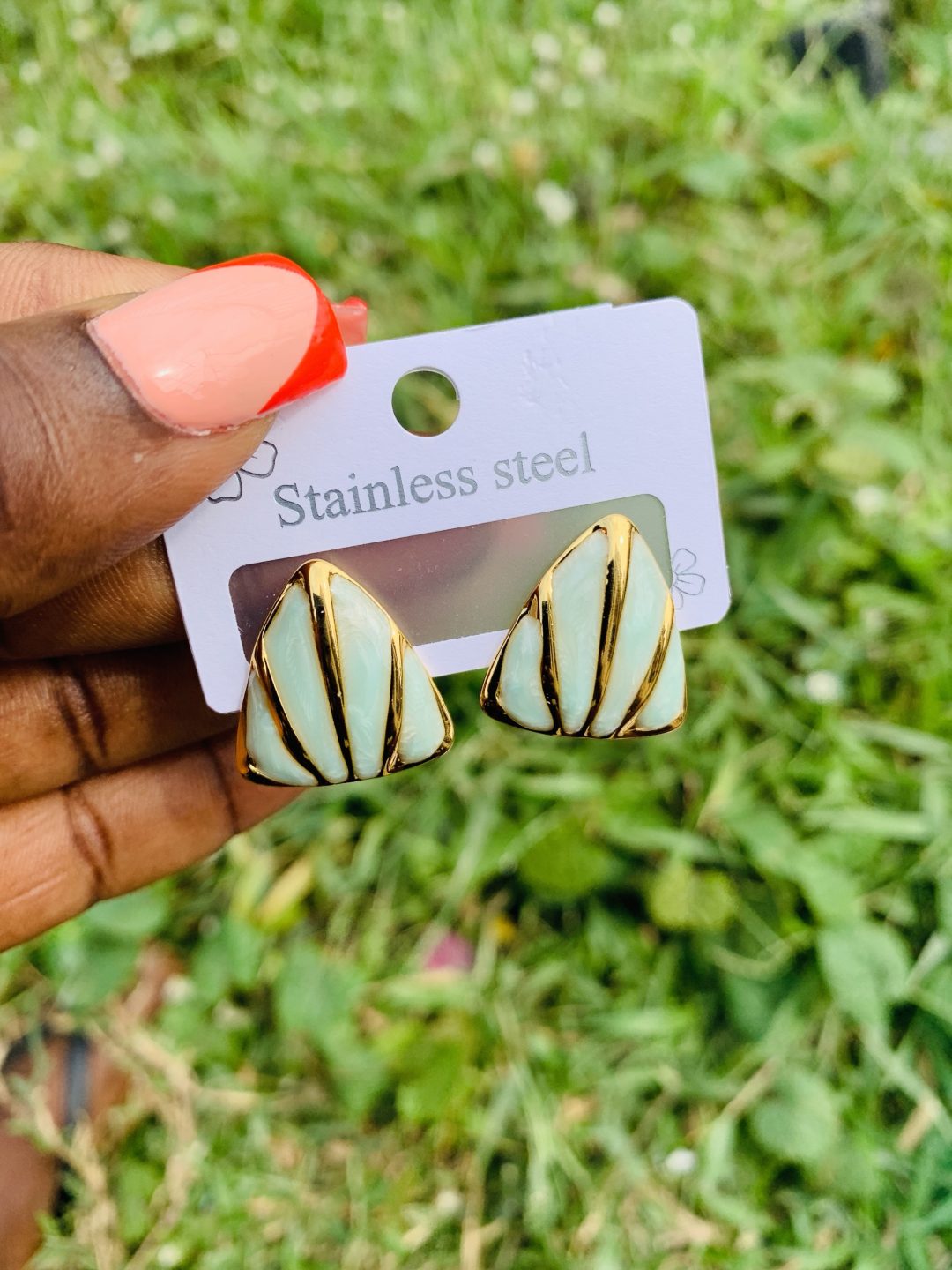 Stainless steel earrings 003 - Image 4