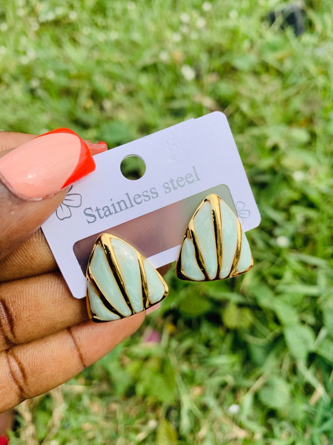 Stainless steel earrings 003 - Image 3