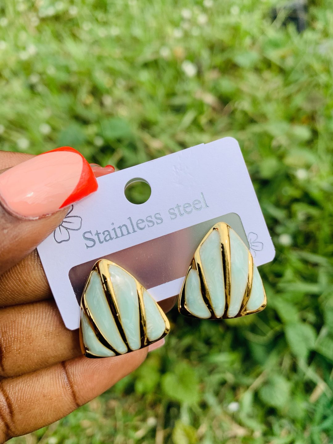 Stainless steel earrings 003