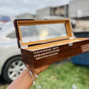 Engraved 6 slot Formica box