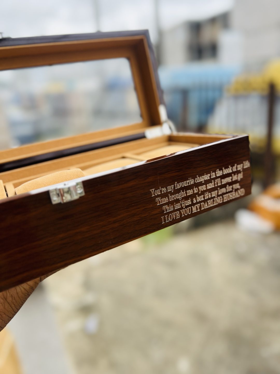 Engraved 6 slot Formica box - Image 4