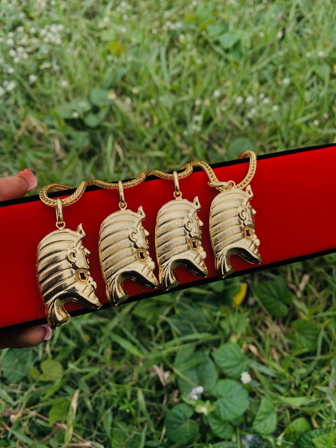 Male Gold Steel necklace 002 - Image 5