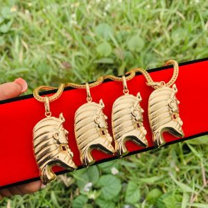 Male Gold Steel necklace 002