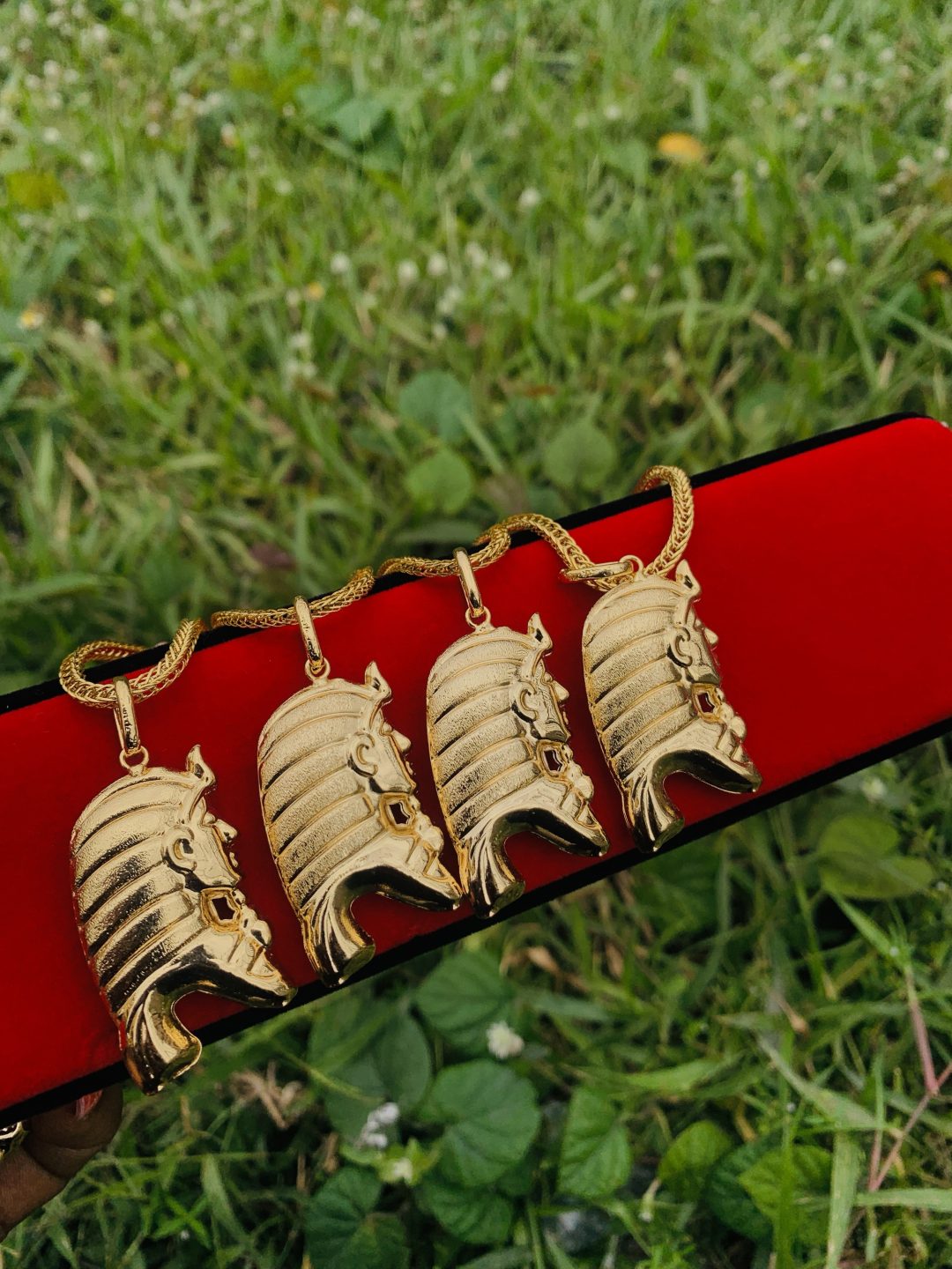 Male Gold Steel necklace 002 - Image 4