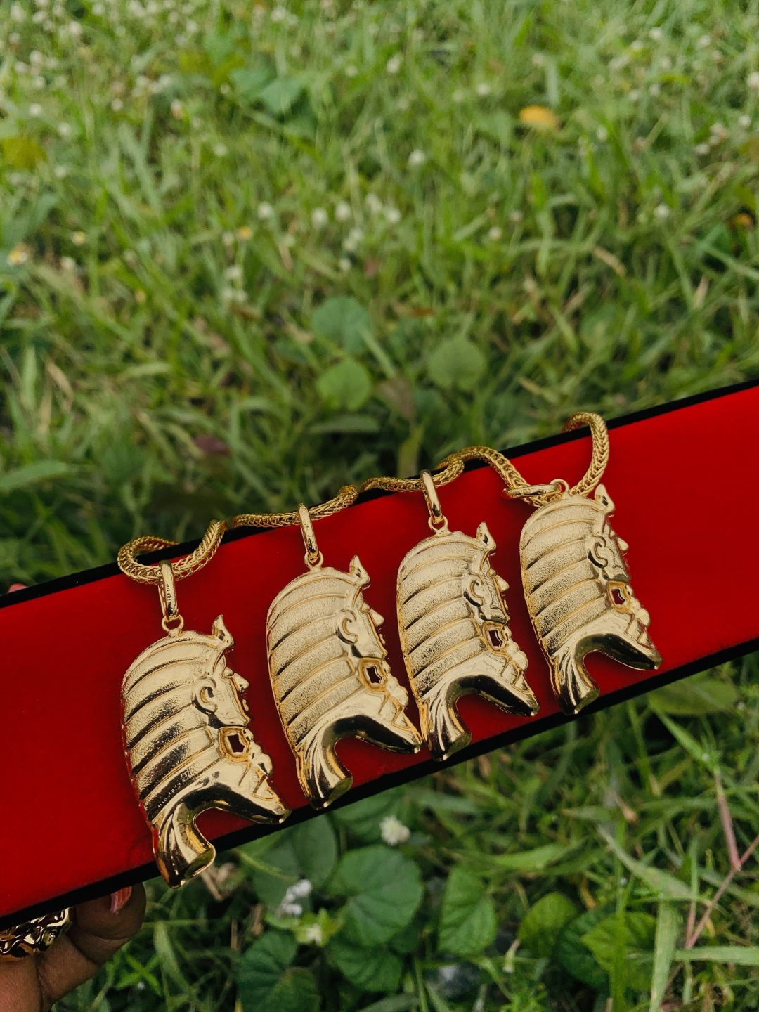 Male Gold Steel necklace 002