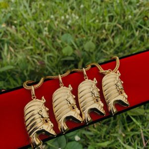 Male Gold Steel necklace 002