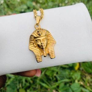 Male Gold Steel necklace 003