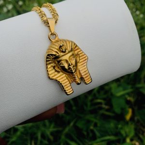 Male Gold Steel necklace 003