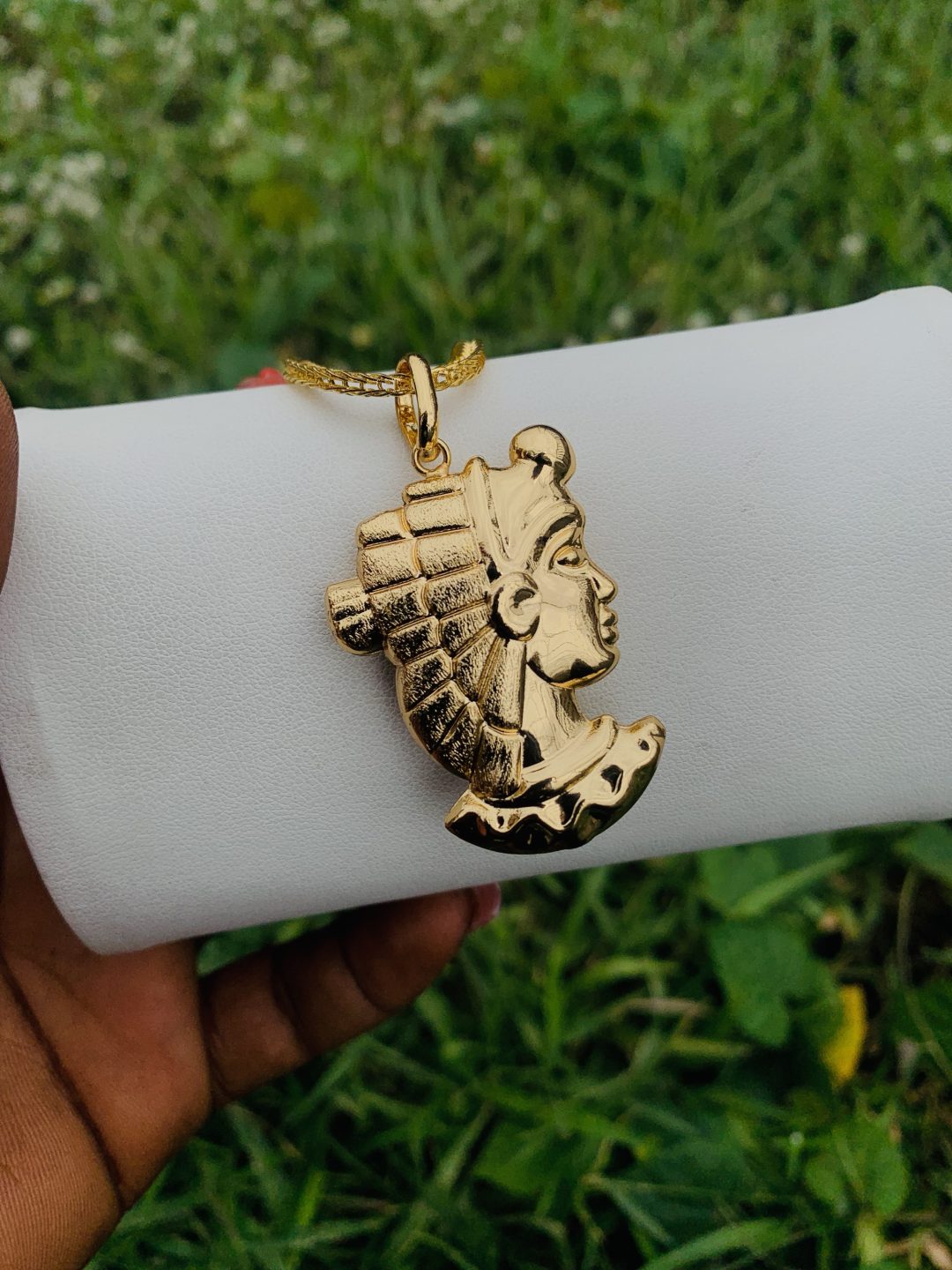 Unisex steel gold necklace 004 - Image 3