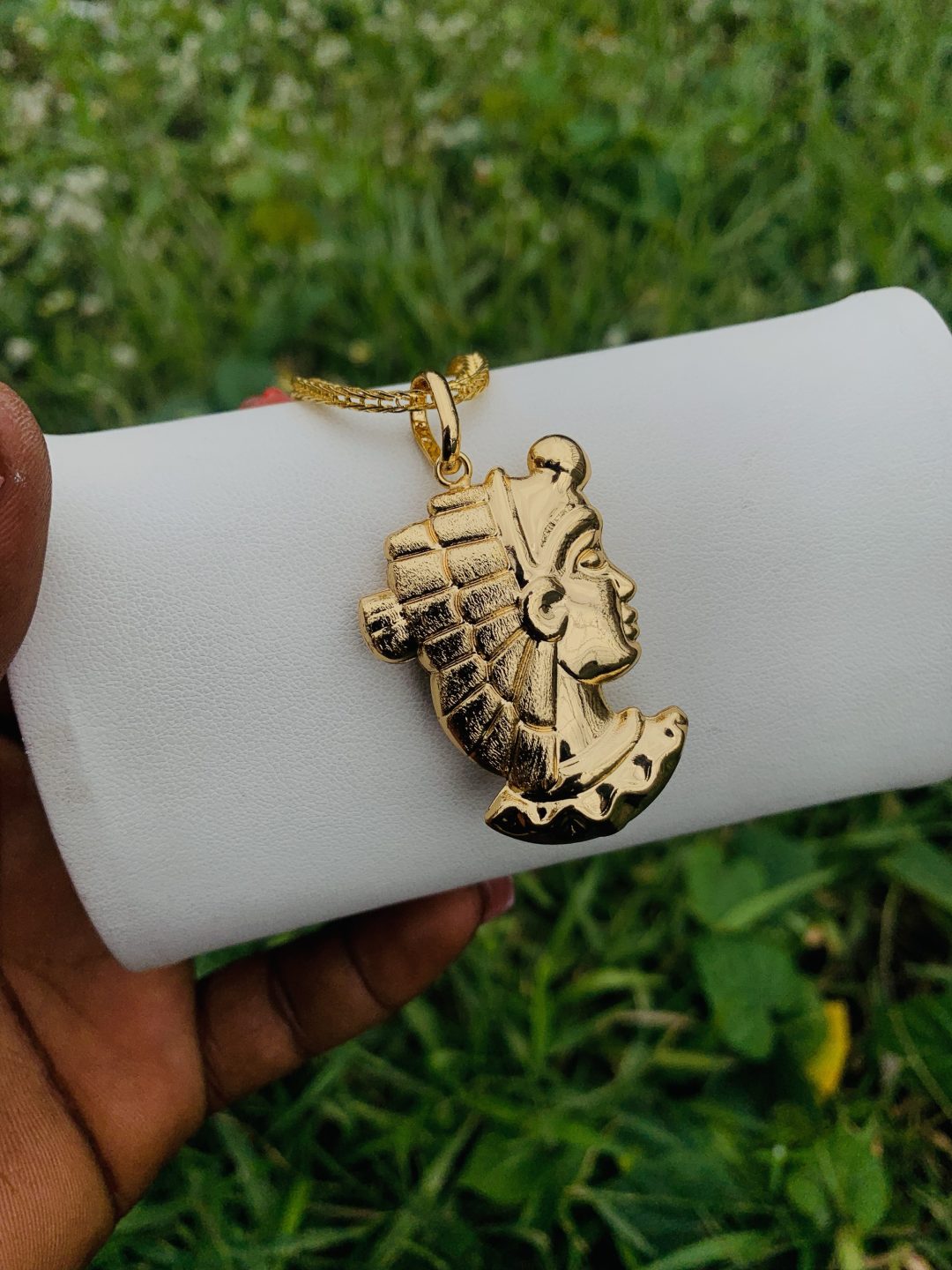 Unisex steel gold necklace 004 - Image 4