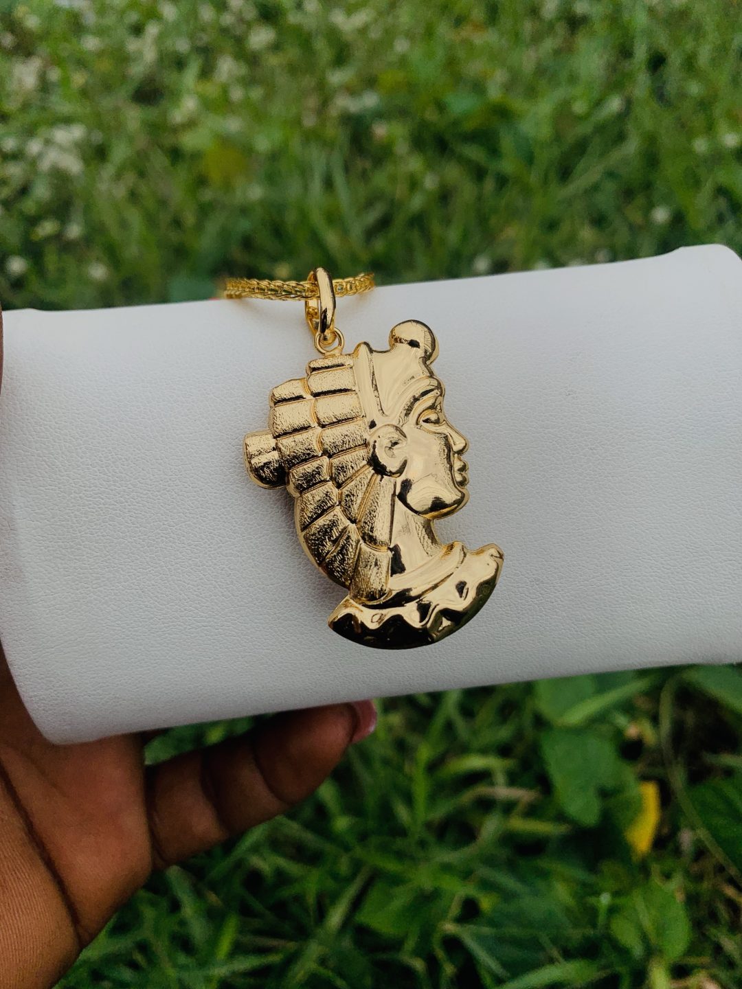 Unisex steel gold necklace 004 - Image 5