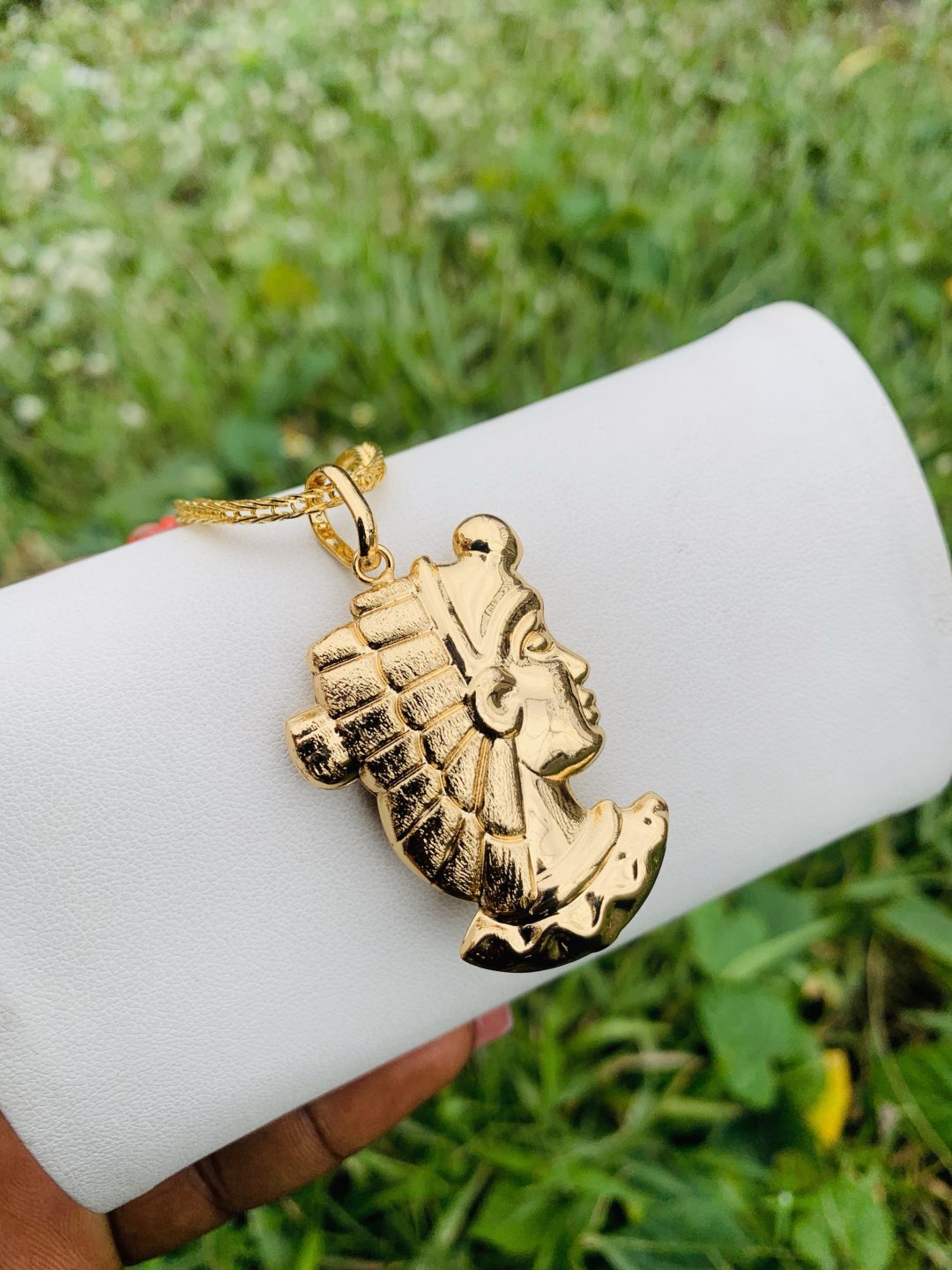 Unisex steel gold necklace 004 - Image 2