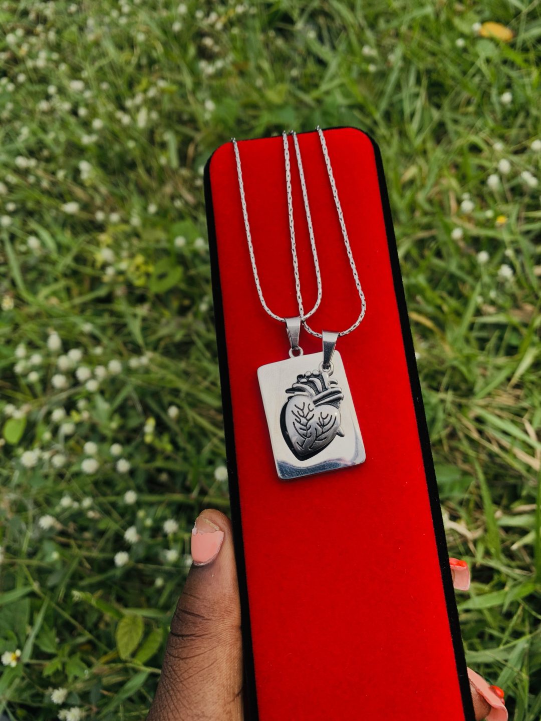Anatomy silver necklace - Image 4