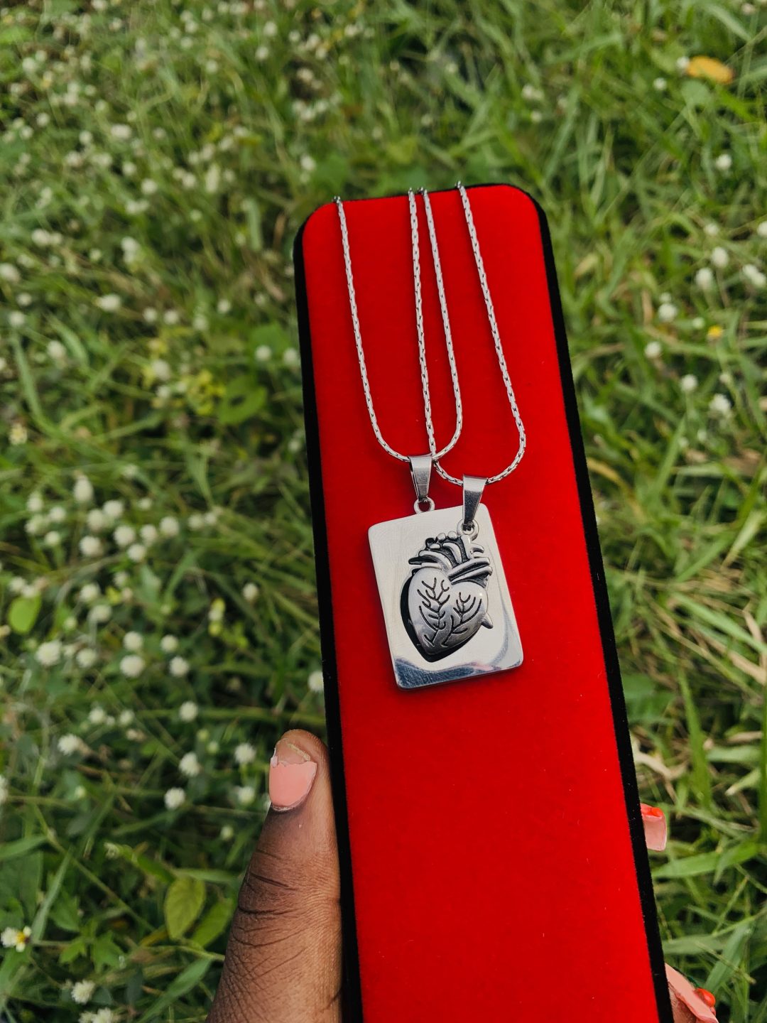 Anatomy silver necklace - Image 5