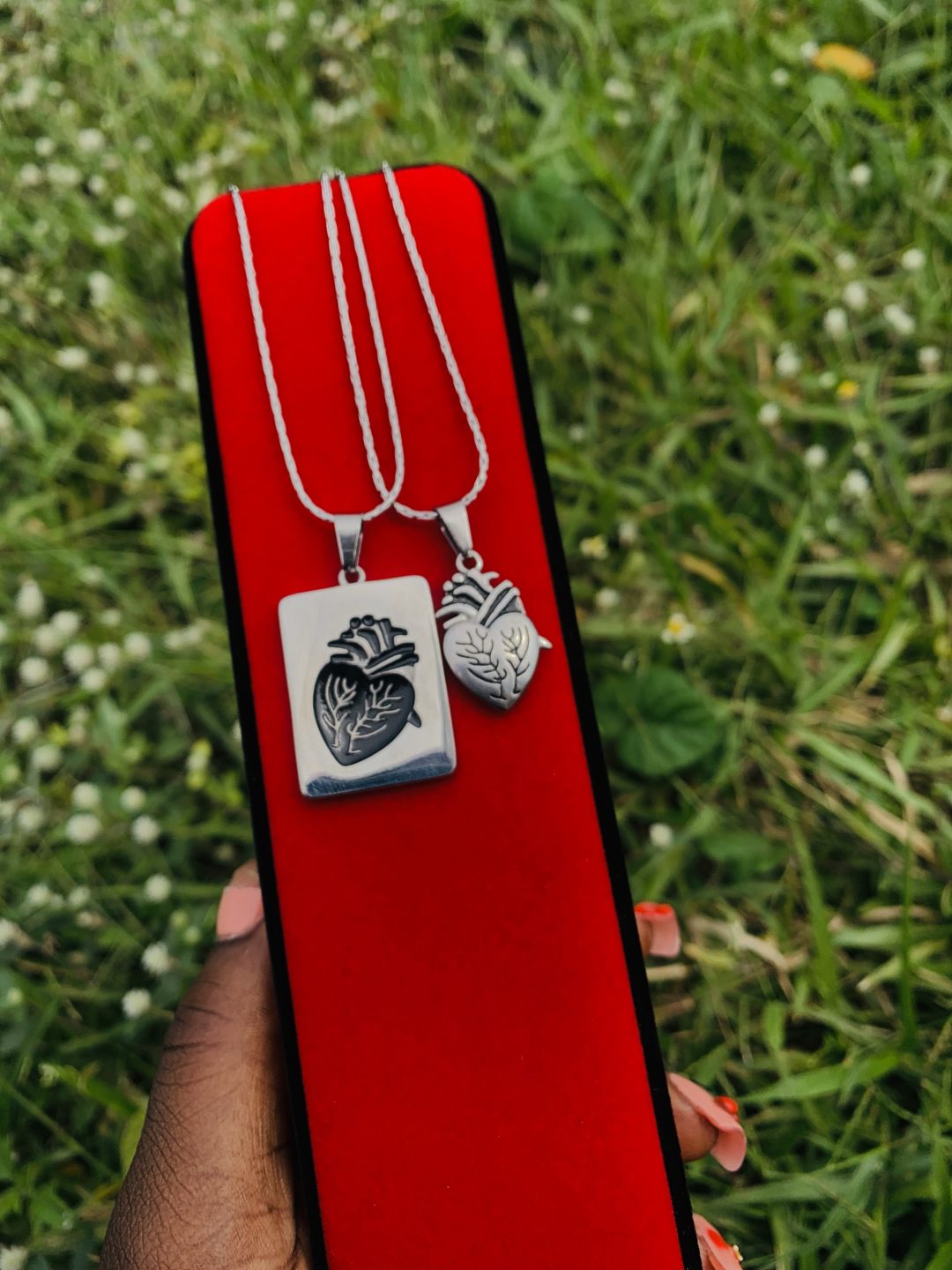 Anatomy silver necklace - Image 2