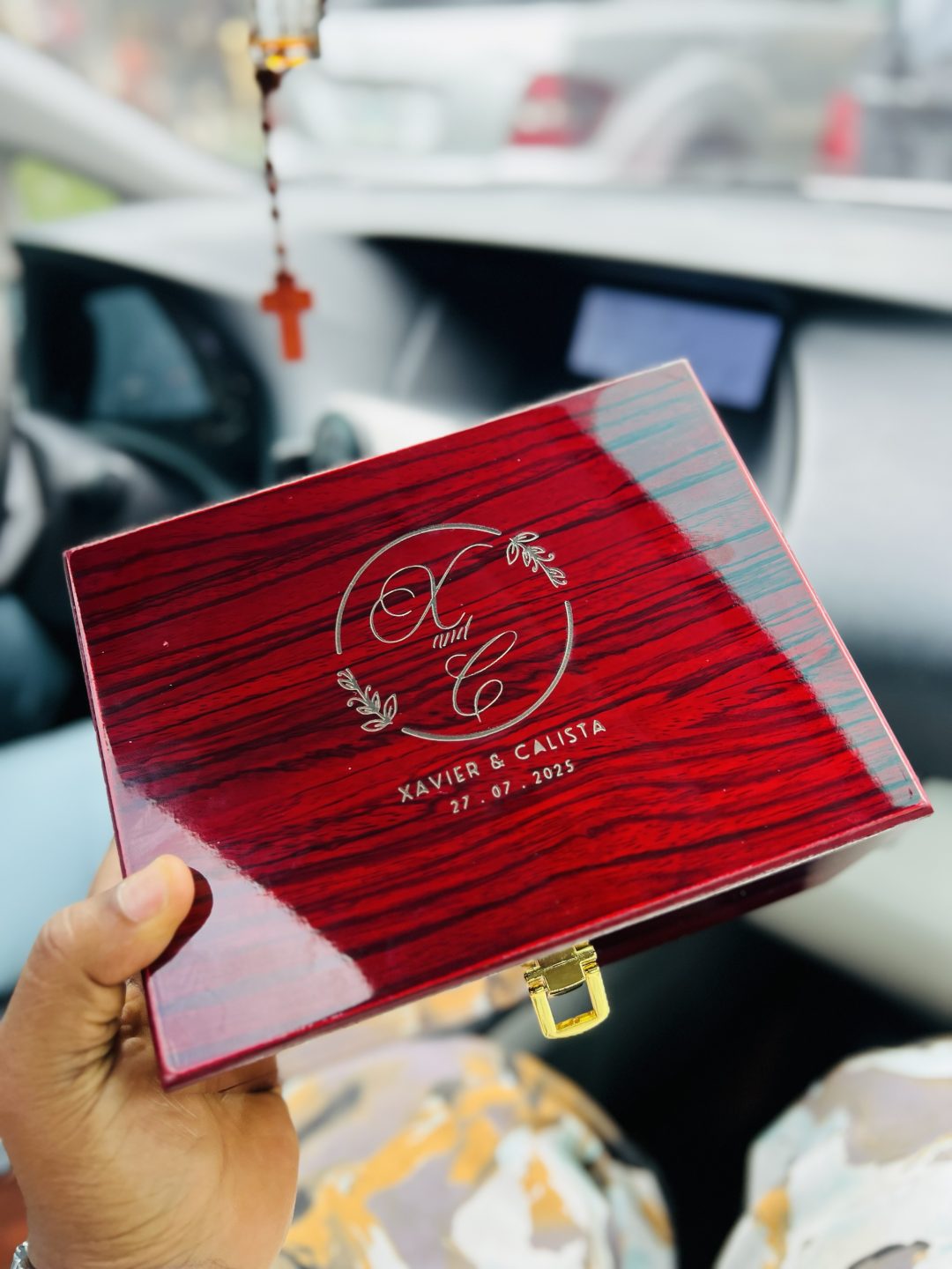 Engraved Formica watch box - Image 8