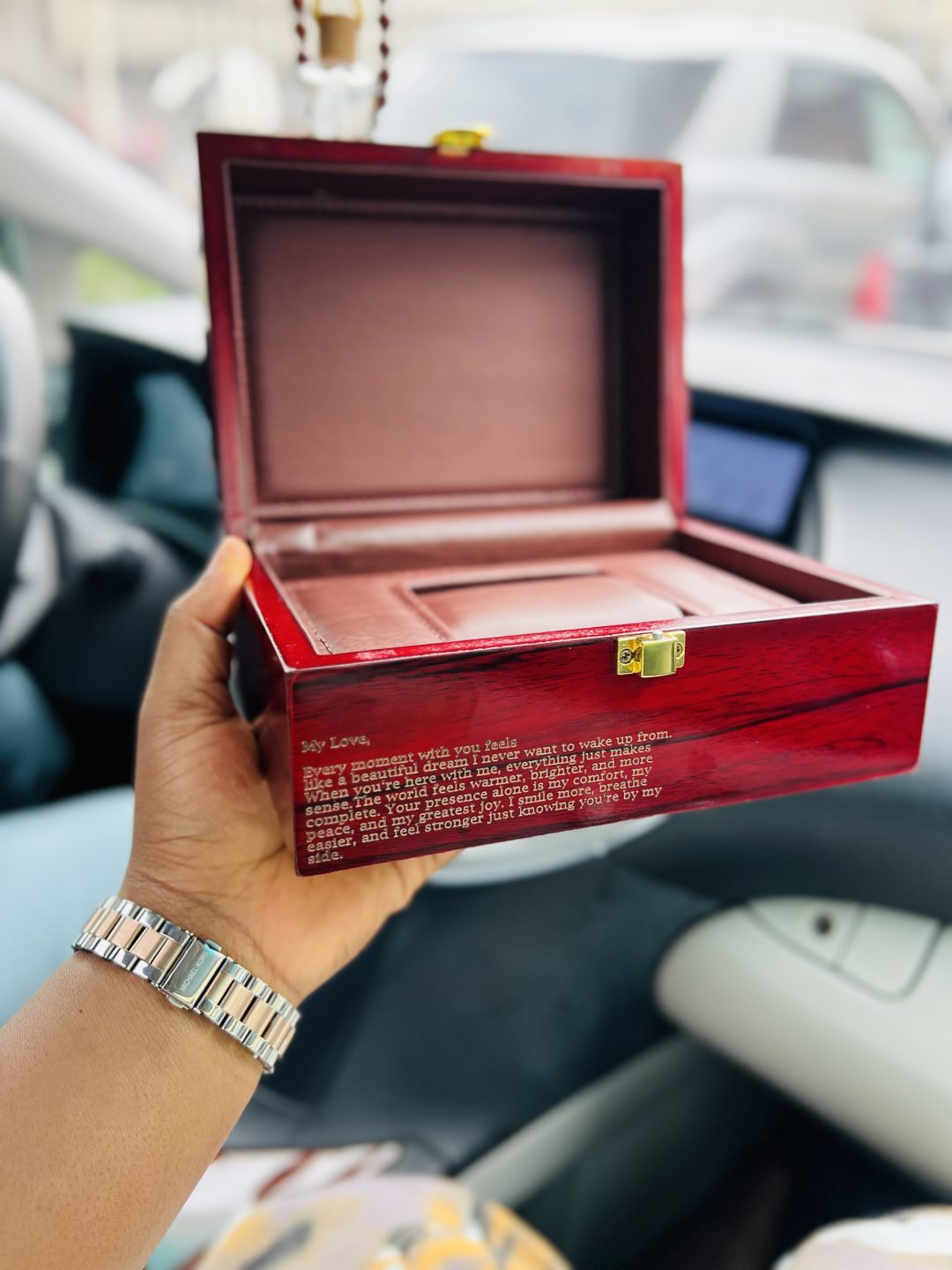 Engraved Formica watch box - Image 2
