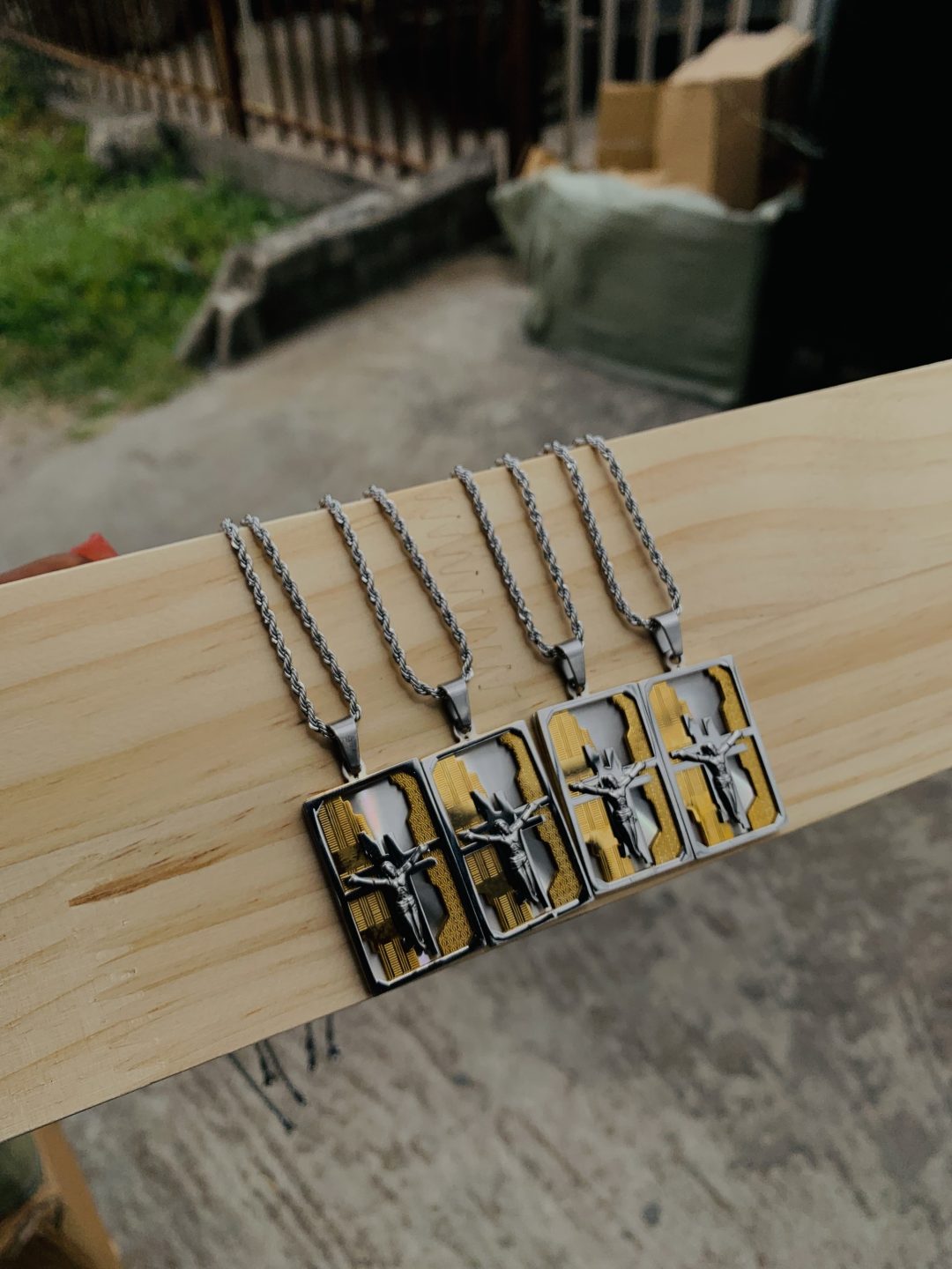 Male steel necklace 005 - Image 4