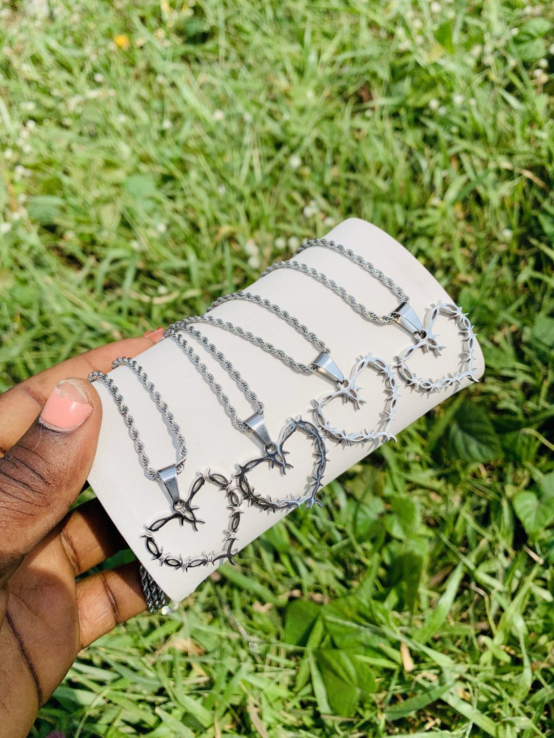 Unisex steel necklace 009 - Image 5