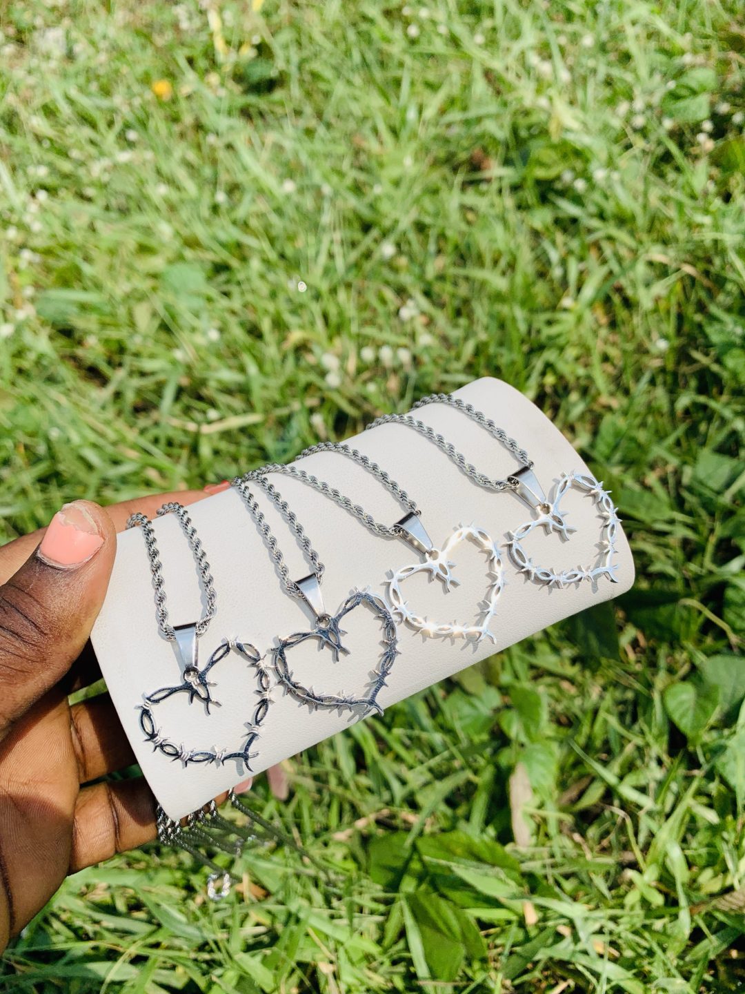 Unisex steel necklace 009 - Image 4