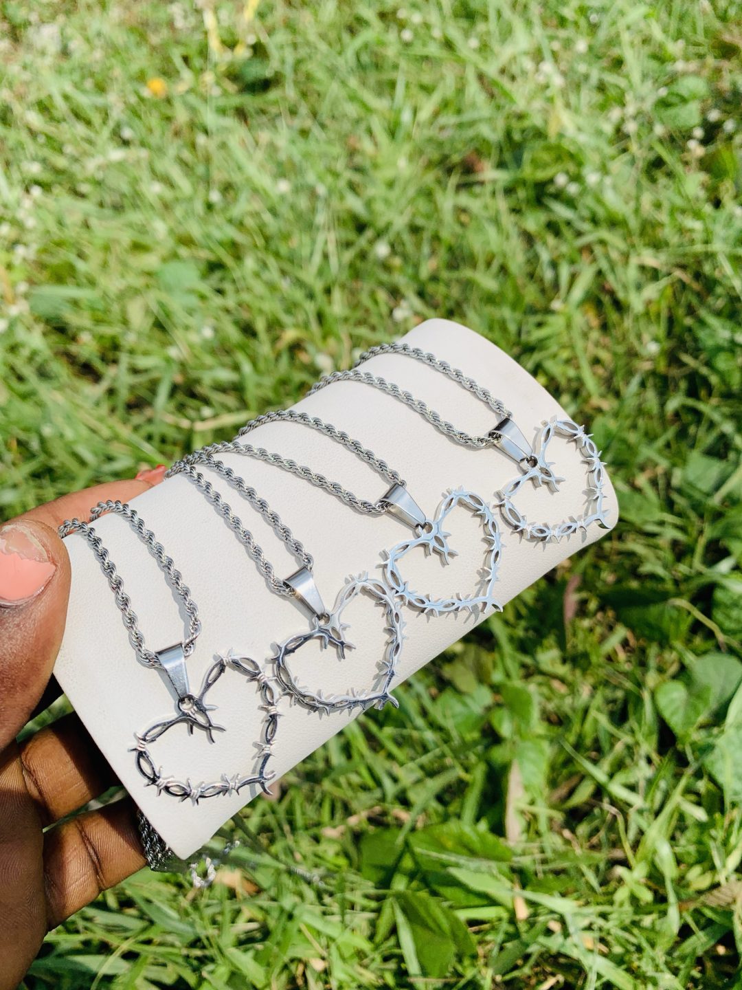 Unisex steel necklace 009 - Image 3