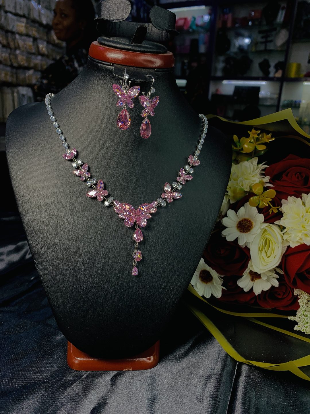 Pink stone fashion set 004 - Image 2