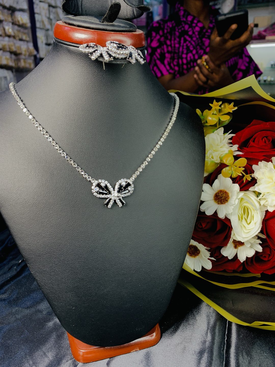 Black stone butterfly fashion set 007