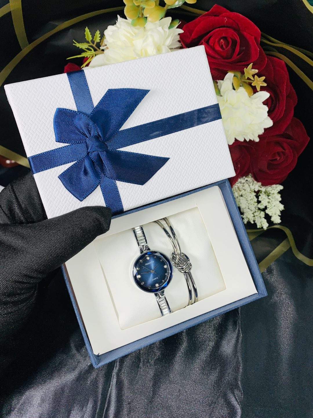 Rebirth silver watch combo comes with exact box