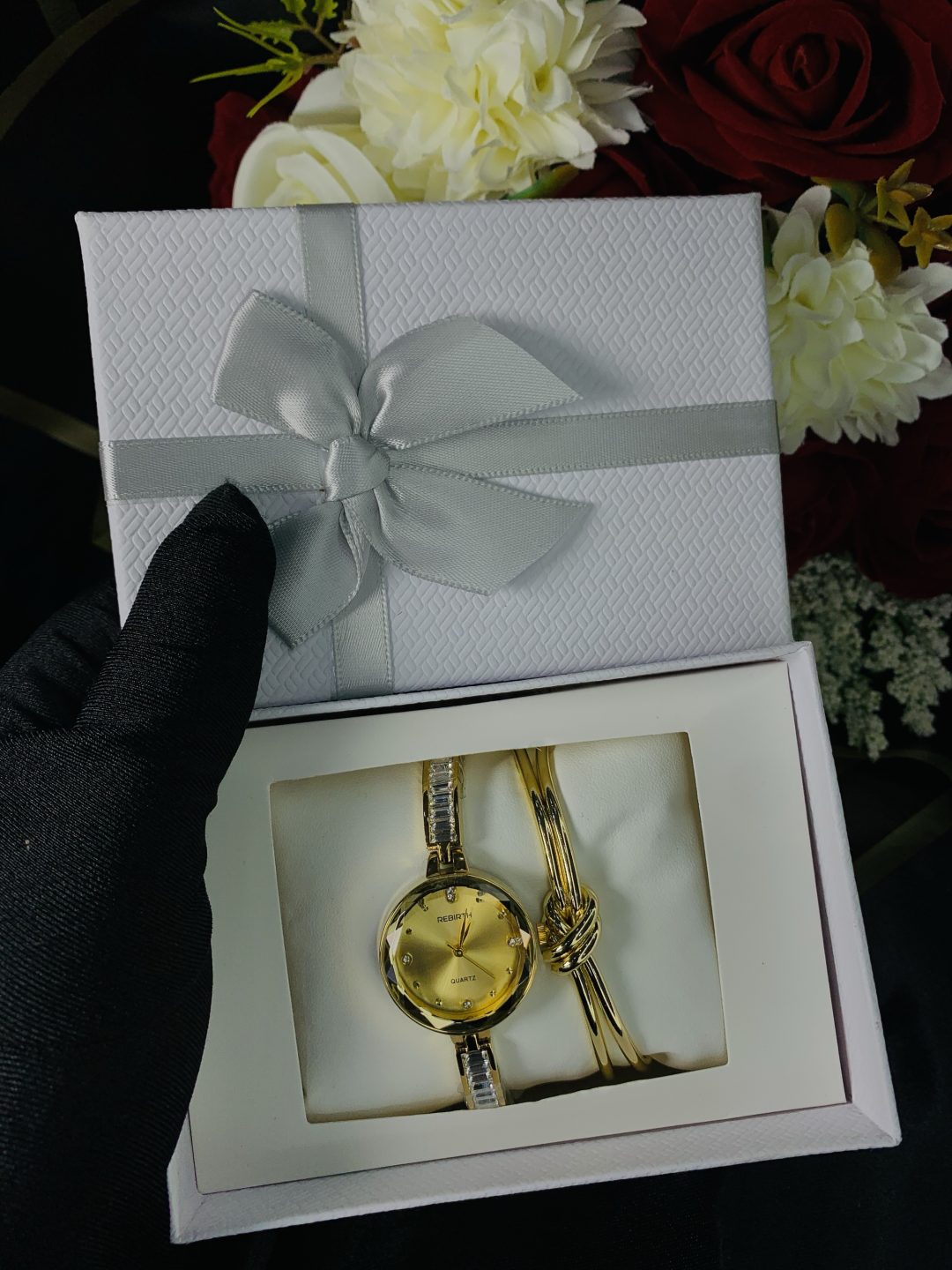 Rebirth gold watch combo comes with exact box - Image 2