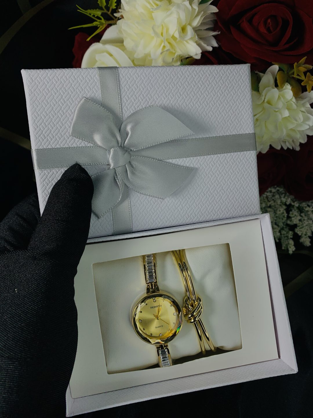 Rebirth gold watch combo comes with exact box - Image 3
