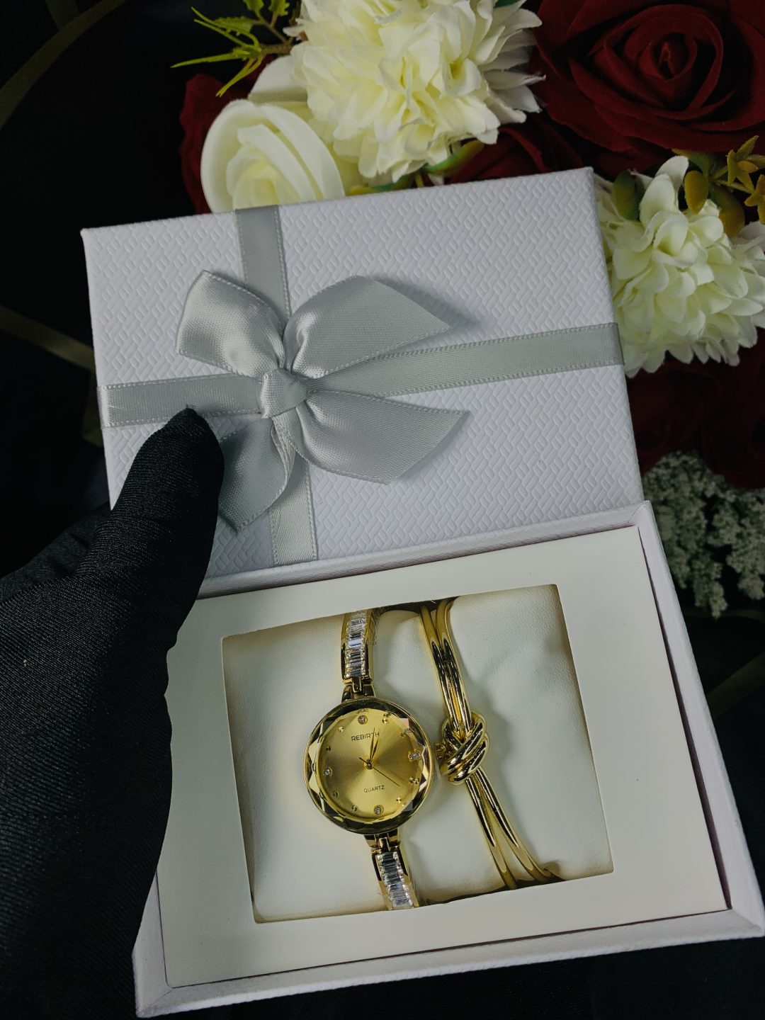 Rebirth gold watch combo comes with exact box - Image 4