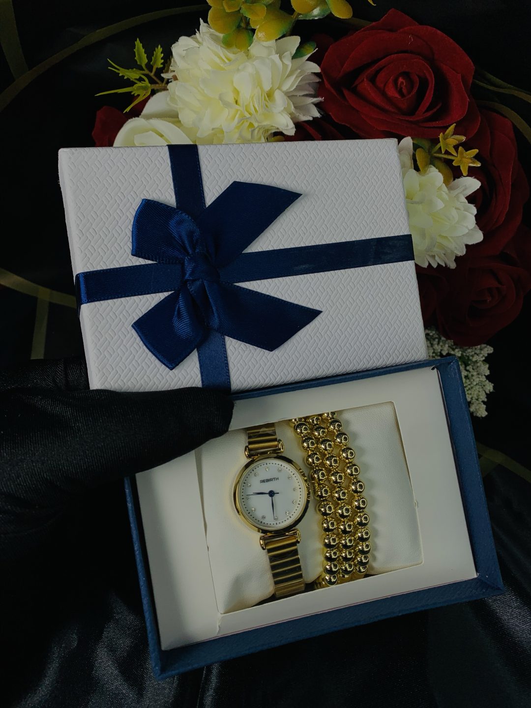 Rebirth gold ice dial combo comes with exact box