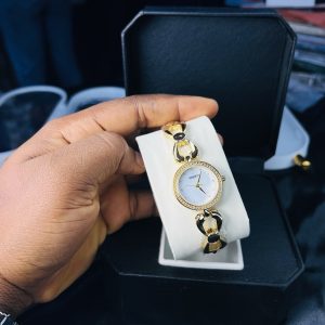 Rebirth gold circle watch