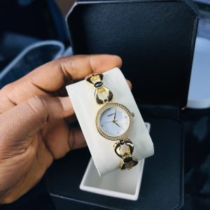 Rebirth gold circle watch