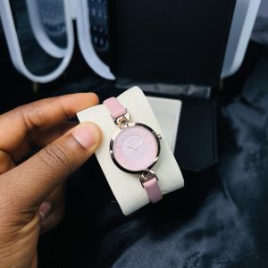 Rebirth Pink leather watch