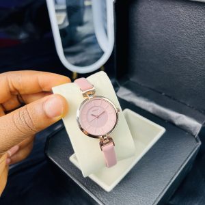 Rebirth Pink leather watch