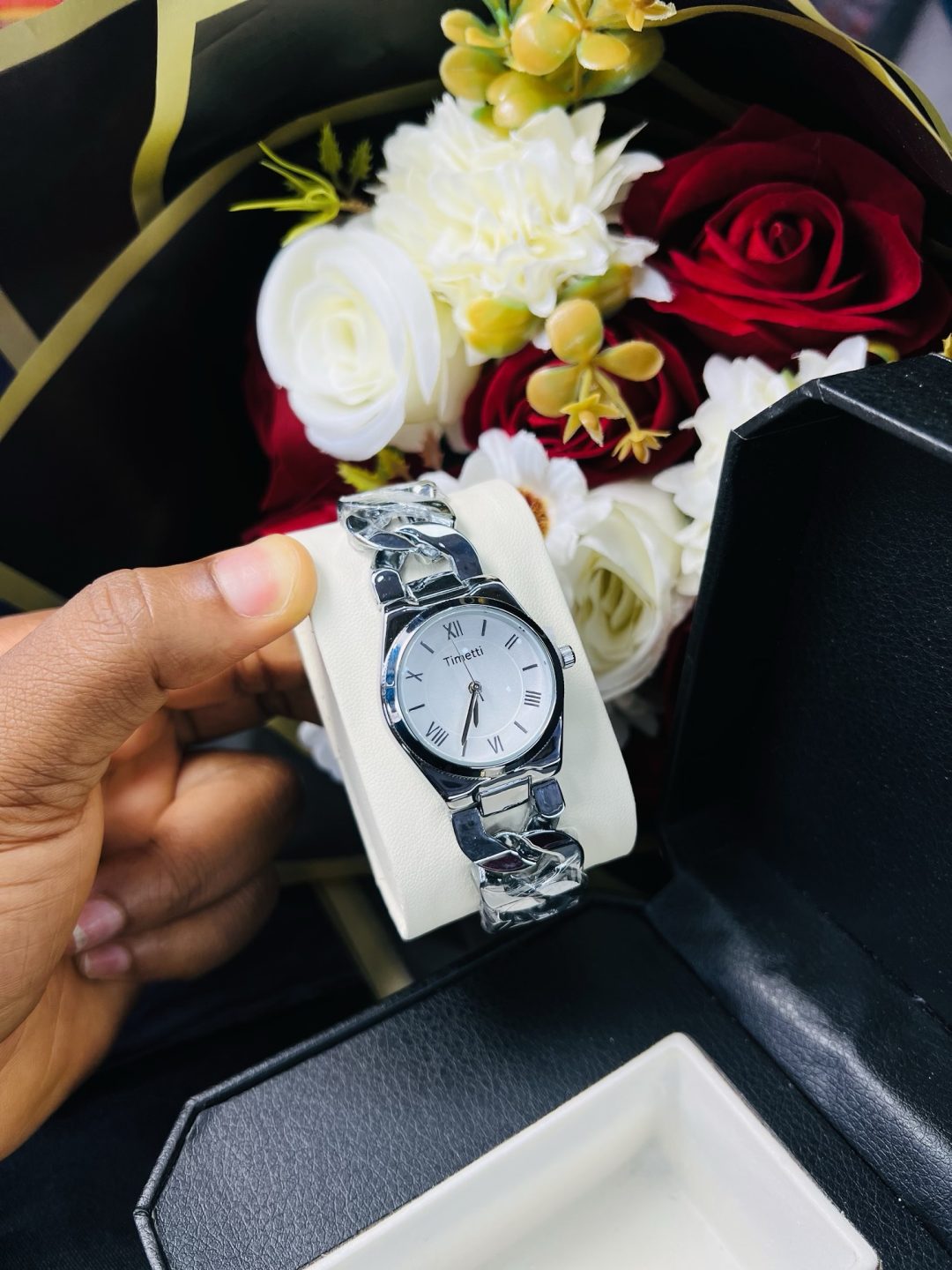Rebirth silver Timetti watch
