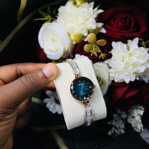 Rebirth Rose gold ice holographic watch