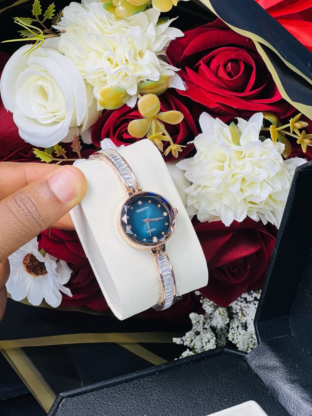 Rebirth Rose gold ice holographic watch - Image 2