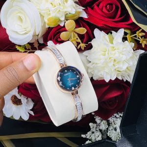 Rebirth Rose gold ice holographic watch