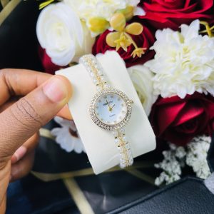 Rebirth gold pearls firm watch