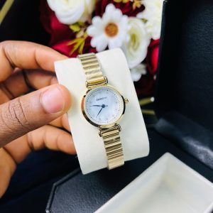 Rebirth gold circle ice dial watch