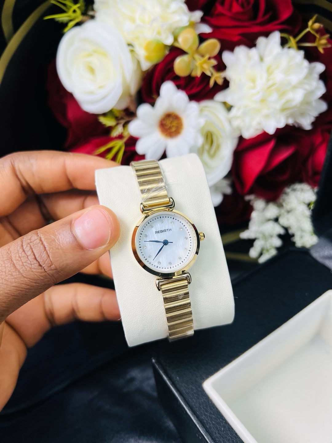 Rebirth gold circle ice dial watch - Image 3