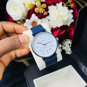 Rebirth blue weaves strap watch