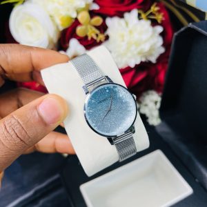 Rebirth light sea blue snow watch