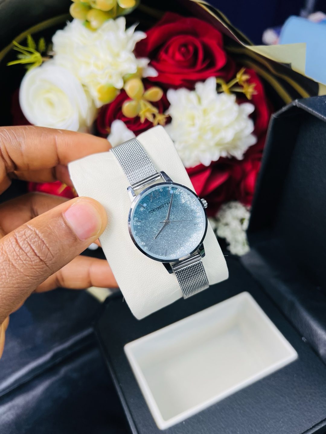Rebirth light sea blue snow watch