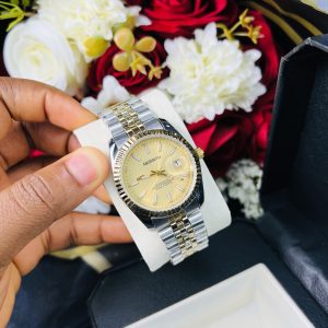 Rebirth two toned gold face watch