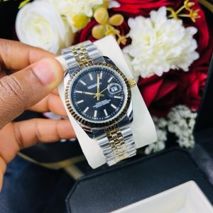 Rebirth two toned black face watch