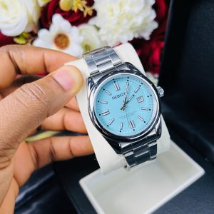 Rebirth blue face male watch