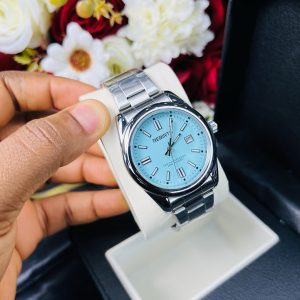 Rebirth blue face male watch